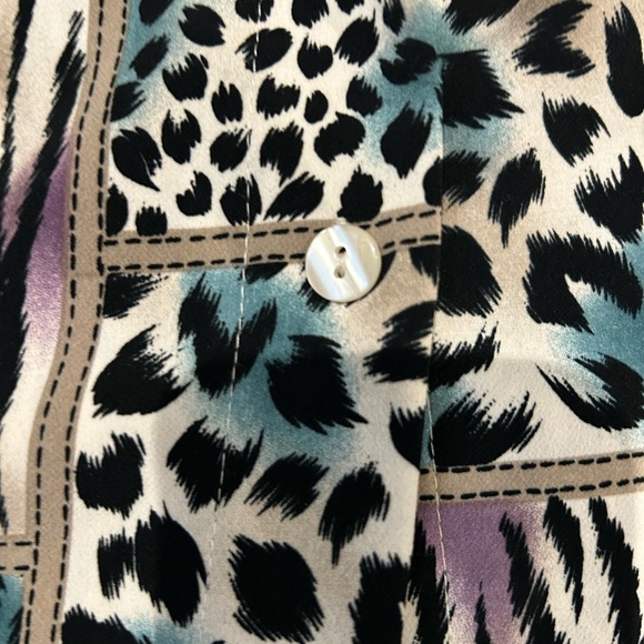 Vintage Alfred Dunner Animal Print Blouse - Picture 5 of 7